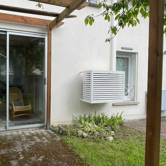 Decoclim 68x90x45cm Κάλυμμα Εξωτερικής Μονάδας Κλιματιστικού Λευκό
