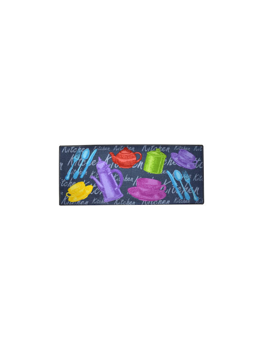 Chios Hellas Marita 17 Kitchen Mat Runner with Anti-slip Underlay Blue 50x120εκ. TA314