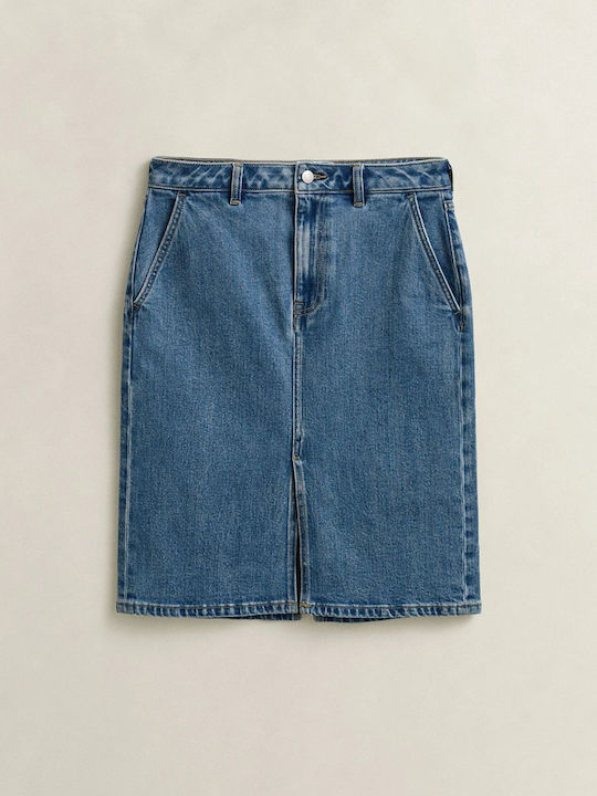 Skirt Denim Pencil Skirt Denim Blue