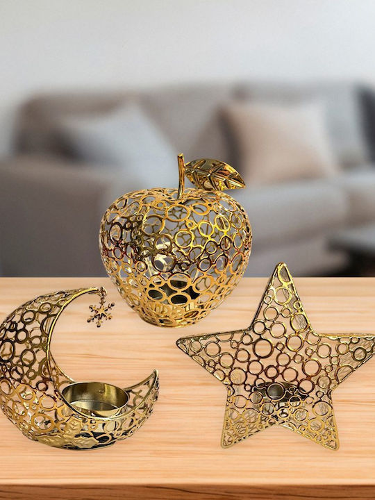 Set of Metal Candle Holders