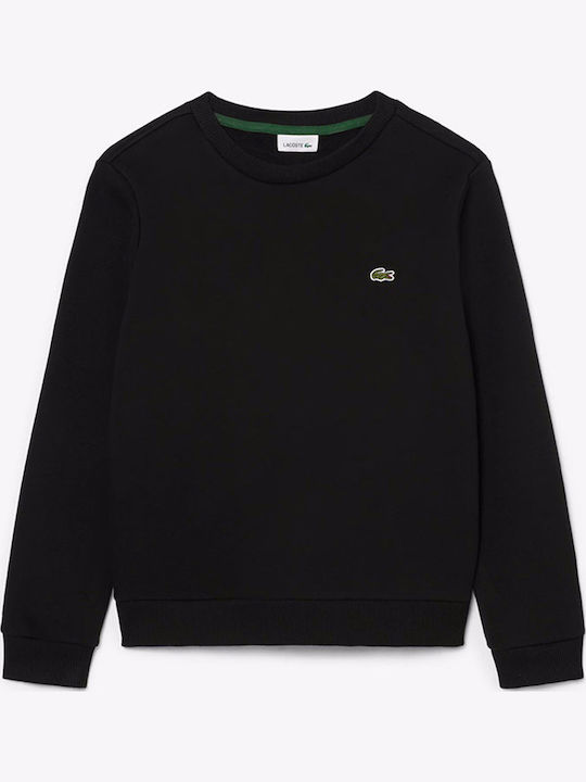 Lacoste Fleece Επένδυση Kinder-Sweatshirt Schwarz