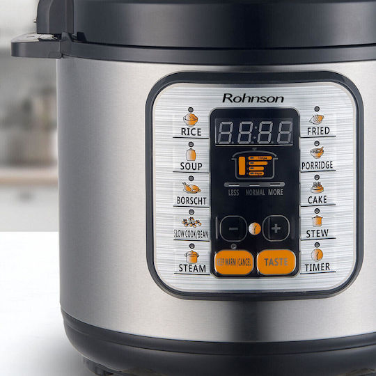 Rohnson Мултикукър 1000W с Капацитет 6лт Сив