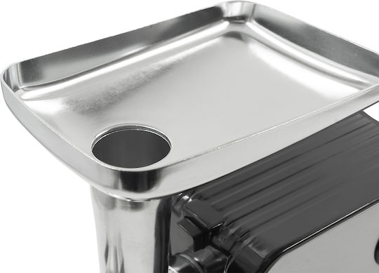 Mașină de tocat carne Samus Smt-2200x 2200W 1+ Viteză inversă Oțel inoxidabil Negru Oțel inoxidabil