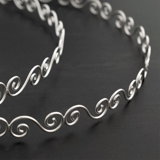 Hochzeitskronen Spiralen Handgefertigt Silber 925