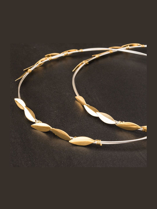 Wedding Crowns Two-Tone Olive Leaves Handmade Silver 925