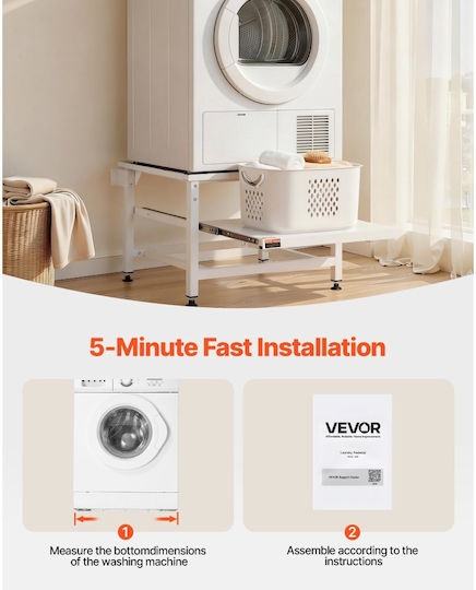 Vevor DTPZJ2521INCRXHYS001V0 Регулируемо Монтиране за Пералня/Сушилня