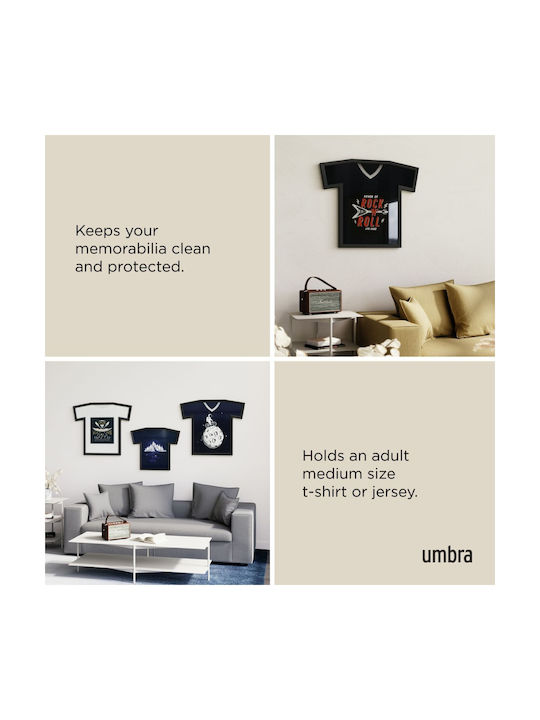 Umbra T-frame Wall Photo Frame Plastic with Black Frame