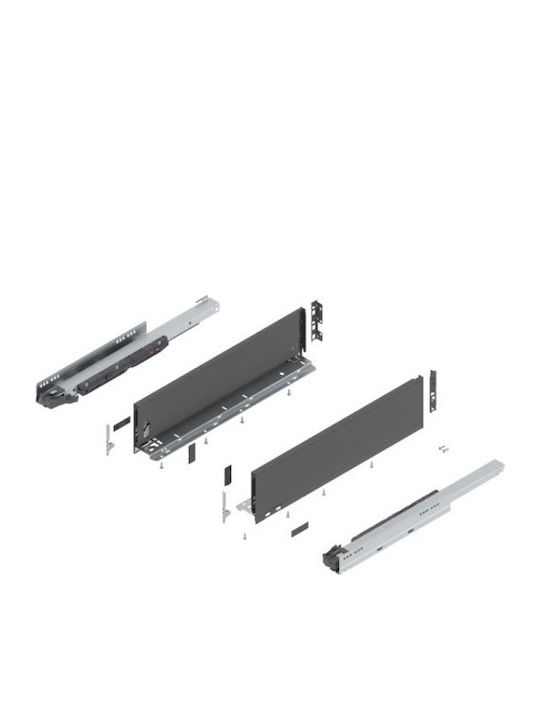 Blum Sertar Rectangular Din Metal Antracit 50x13cm 104-770K500GRI