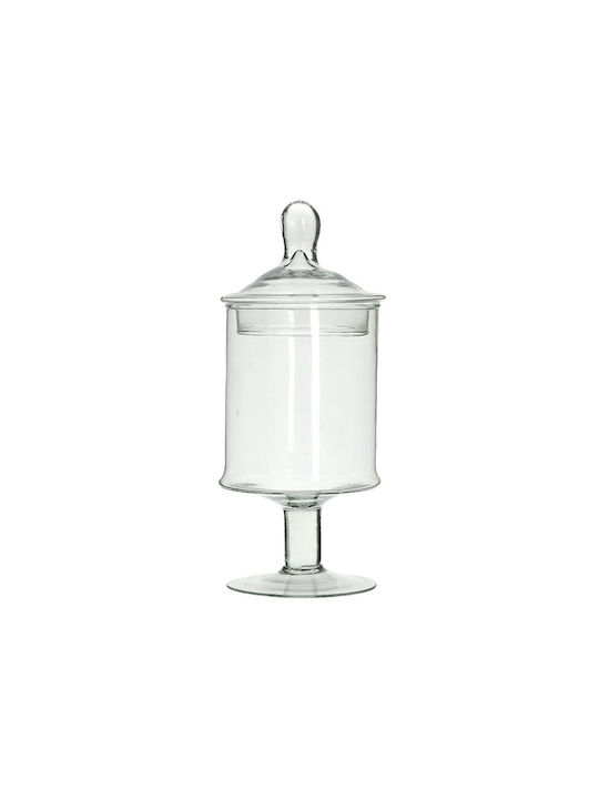 Click Vintage Φοντανιέρα Γυάλινη με Καπάκι και Πόδι 13x13x32cm Διάφανη Click Vintage Φοντανιέρα Γυάλινη με Καπάκι και Πόδι 13x13x32cm Διάφανη
