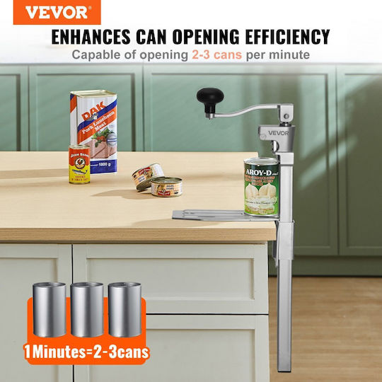 Vevor Countertop Can Opener Metallic