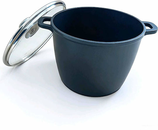 Relaxdays Relaxdays Tiefe Kochtopf aus Aluminiumguss 6l / 18cm