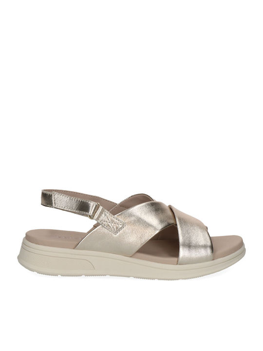Leather Women's Anatomic Gold Sandals