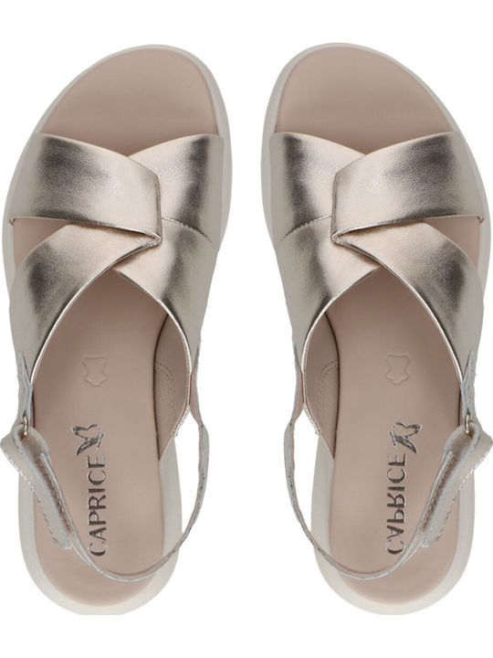 Leather Women's Anatomic Gold Sandals