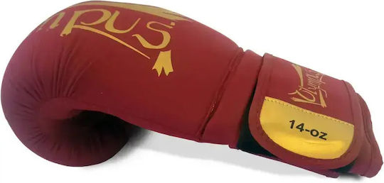 Olympus Sport Boxing Gloves from Synthetic Leather for Competition Green
