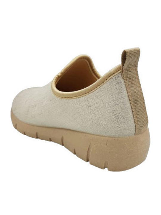 Anatomisch Damen Slip-Ons Beigen