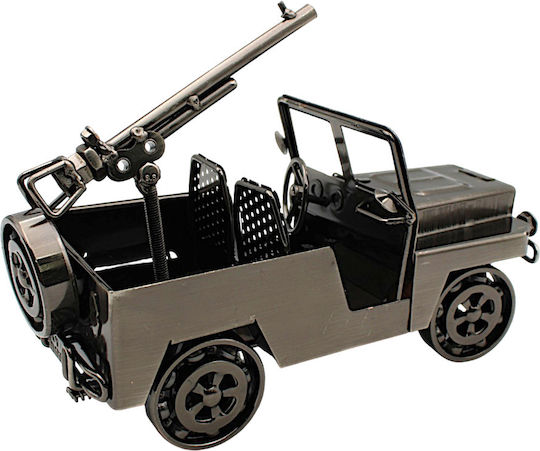 Metal Decorative Miniature Military Jeep Vintage 24cm 12dis04