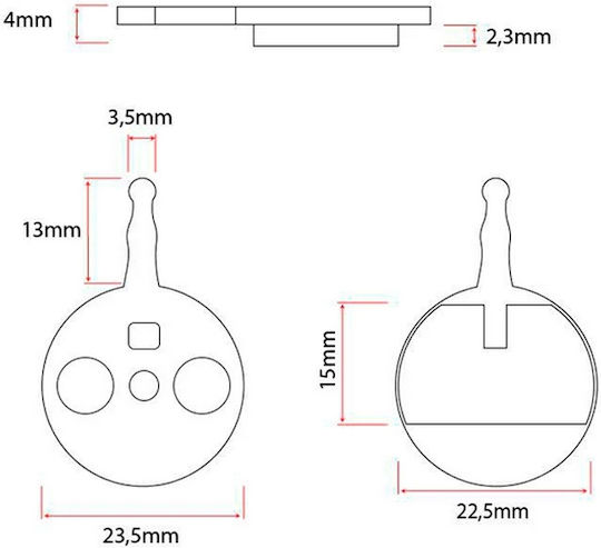 Ewheels Bremsbeläge Für Elektroroller 82010