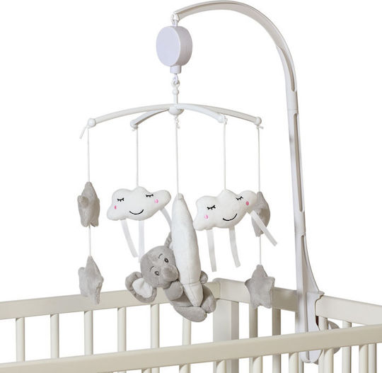 Kiokids Μόμπιλε Κούνιας με Μουσική και Περιστροφή Elephant Stars για Νεογέννητα