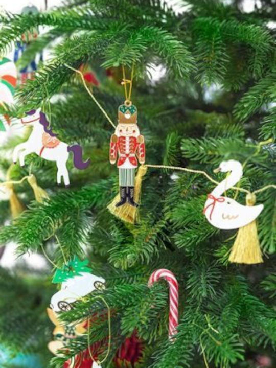 Christmas Metal Nutcracker Ornament 10x3cm