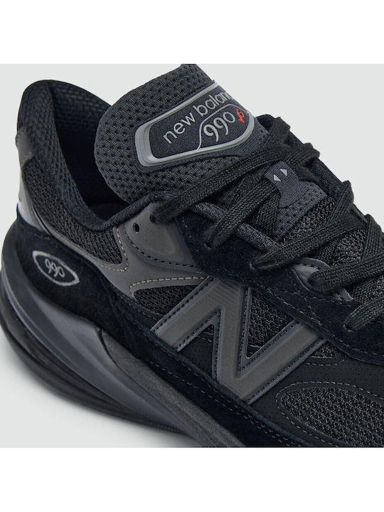 990v6 Herren Anatomische Sneakers Triple Schwarz