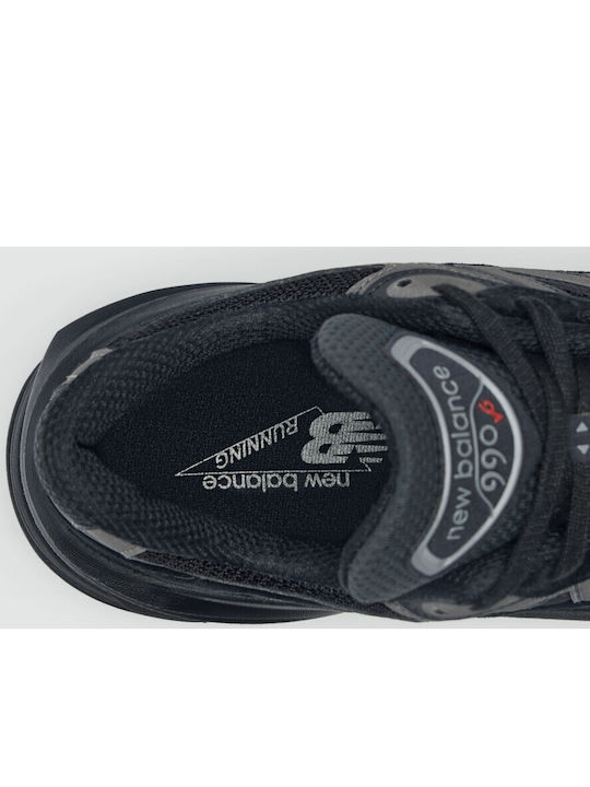 990v6 Herren Anatomische Sneakers Triple Schwarz