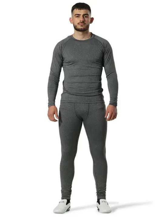 adidas Long Men's Martial Arts Leggings Gray