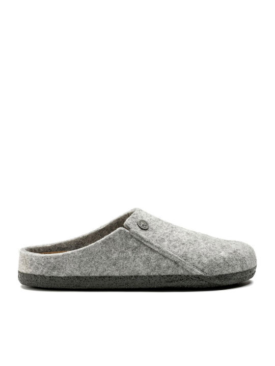 Zermatt Anatomical Woolen Women's Slippers Gray Narrow Fit