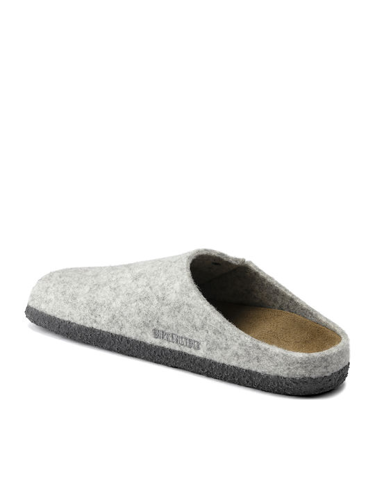 Zermatt Anatomical Woolen Women's Slippers Gray Narrow Fit