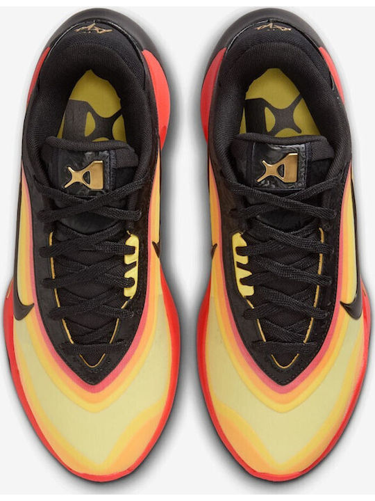 A'ja Wilson A'one Allstar All-Star Low Basketball Shoes Black Metallic Gold Bright Crimson University Gold