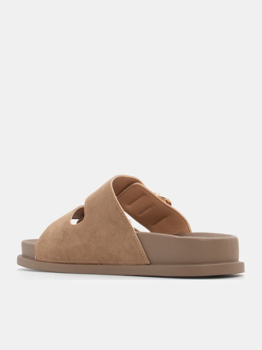 Women's Flat Sandals Flatforms Beige