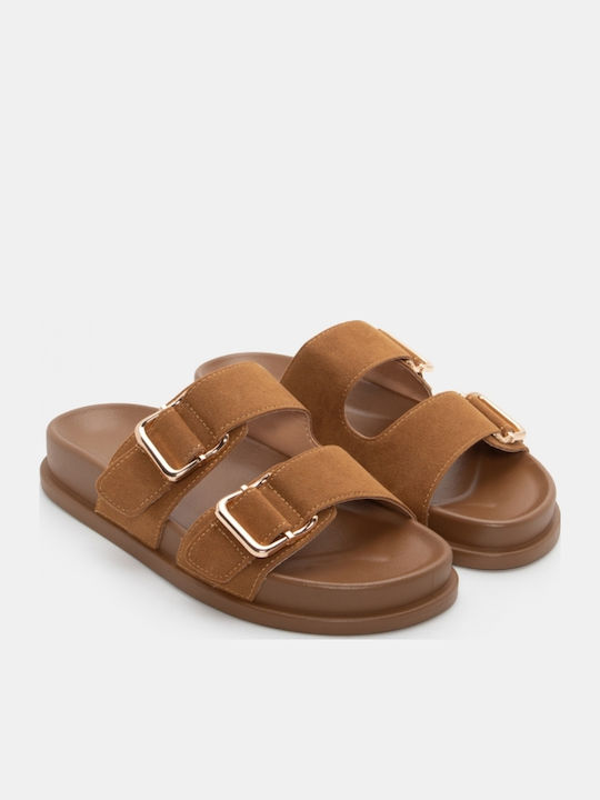 Sandale Casual Damă Flatforme Maro