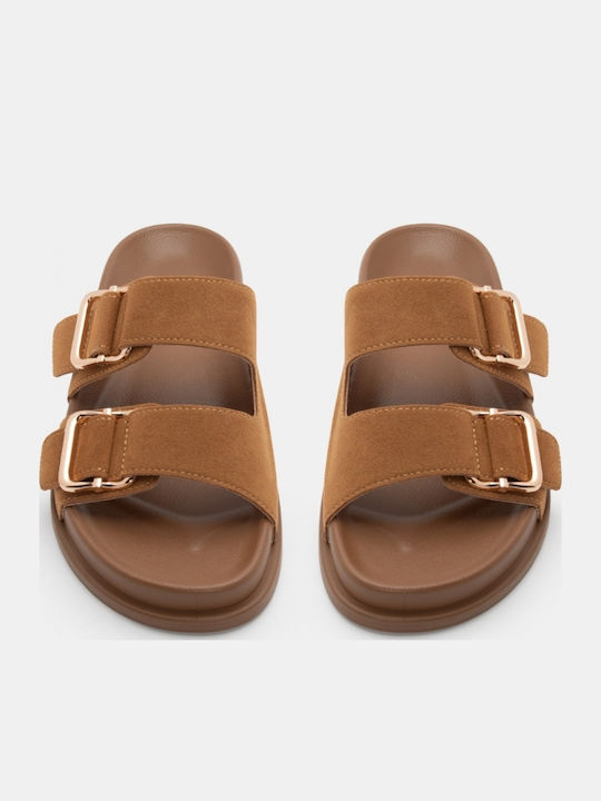 Sandale Casual Damă Flatforme Maro