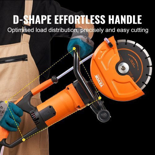 Vevor Electric Cut Off Saw for Building Materials with 5800rpm Speed 1.8kW
