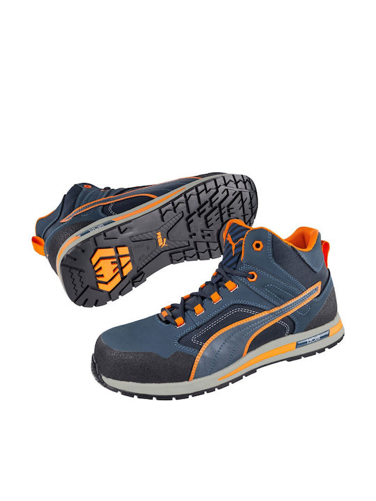 PUMA Crosstwist Waterproof Safety Boot Blue S3 with FO HRO SR Certification