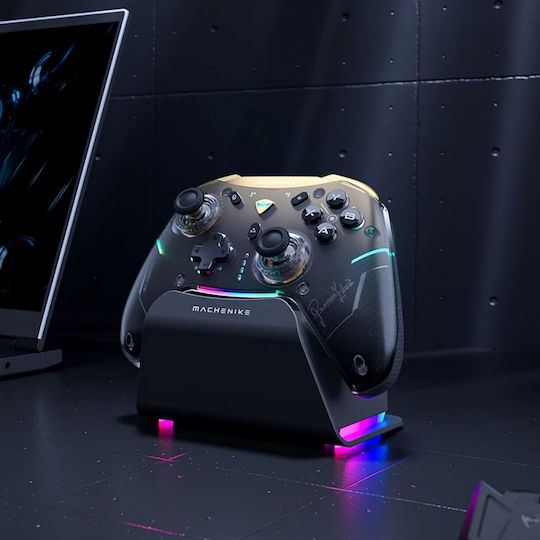 Machenike G5Pro Premium Edition With Charging Station Ασύρματο Gamepad για Android / PC / Switch / iOS Μαύρο