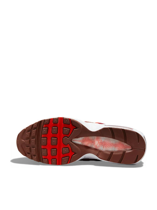 Air Max 95 Men's Sneakers Dust Dark Pony Picante Red White DM0011 005