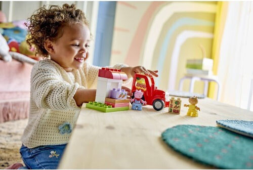 LEGO Duplo Peppa Pig - Traktor und Markt für 2+ Jahre 18 Stück