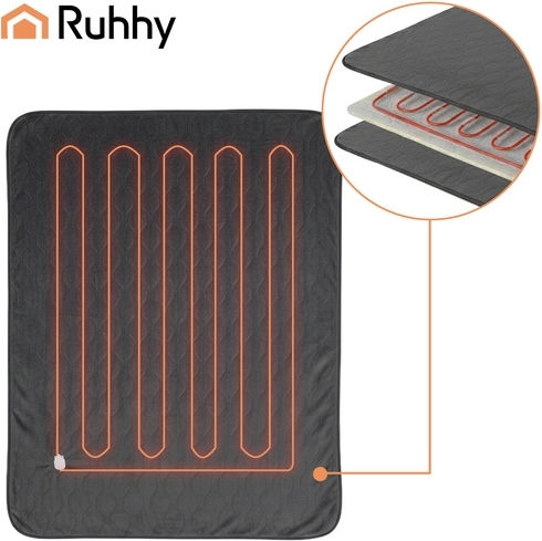 Semi Double Electric Blanket Black 85W 130x180cm