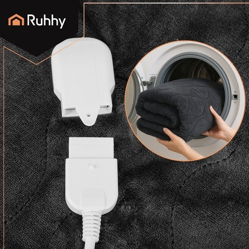Semi Double Electric Blanket Black 85W 130x180cm