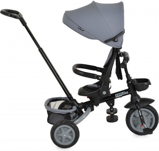 Byox Explore Πτυσσόμενο με Χειρολαβή Γονέα για 12 Μηνών Dark Grey