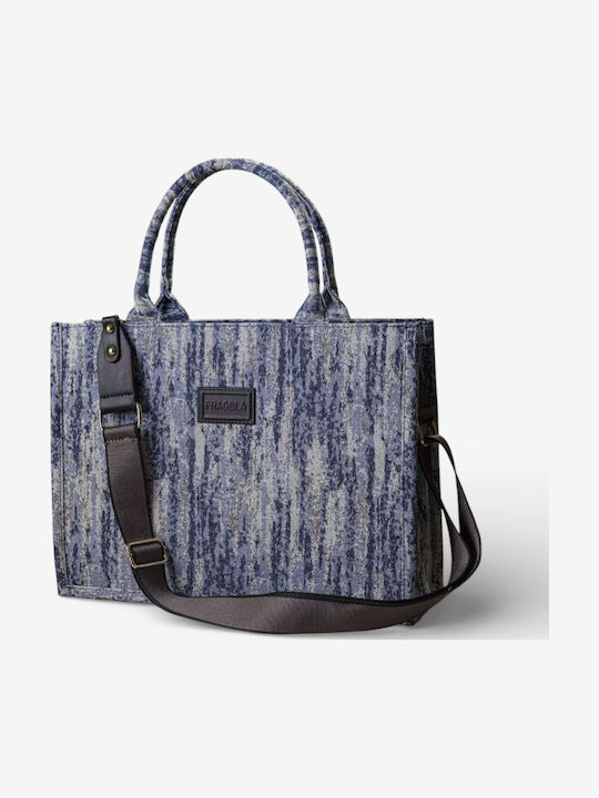 Stoff Damen Handtasche Handtasche Blau