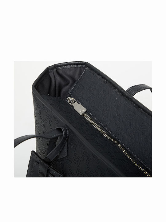 Monogram Damen Tote Handtasche Schwarz