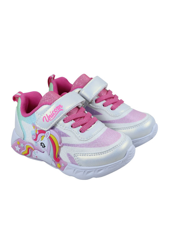 Disney Unicorn Kids Sneakers with Lights White