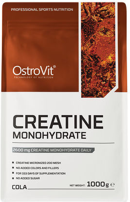Ostrovit Pure Creatine Monohydrate Powder 1000 Grams Coca Cola