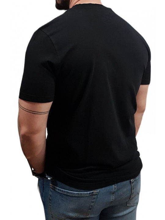 Herrenblusen Kurzarm T-Shirt Schwarz