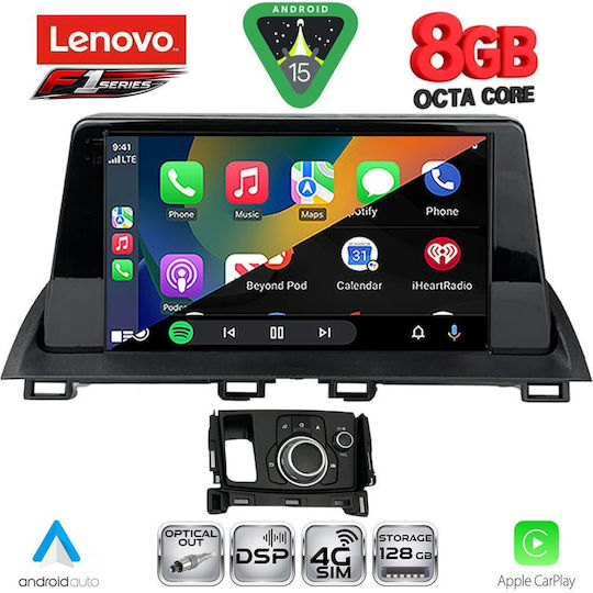 Lenovo Car Audio System for Mazda CX-4 2018 Bluetooth USB WiFi GPS Apple CarPlay Android Auto with 9" Touch Screen
