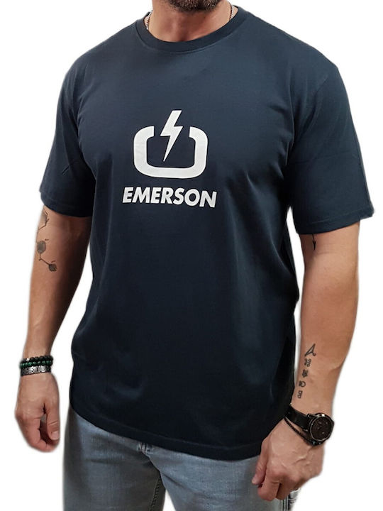 Men's Blouses Navy Blue T-shirt 261.EM33.01 Teal Blue