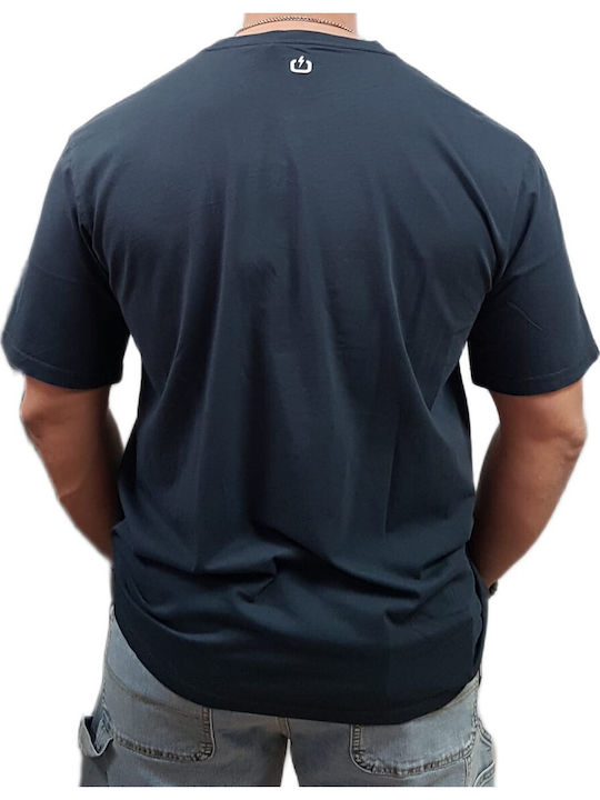 Men's Blouses Navy Blue T-shirt 261.EM33.01 Teal Blue