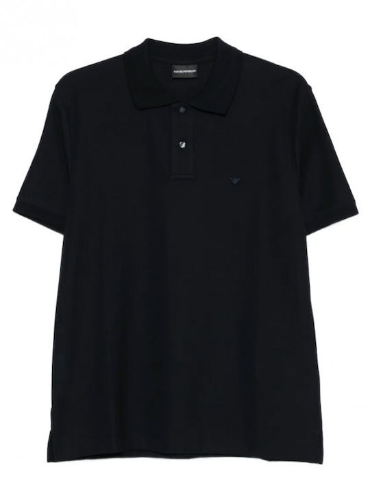 Polo Short Sleeve Navy Blue Blouse