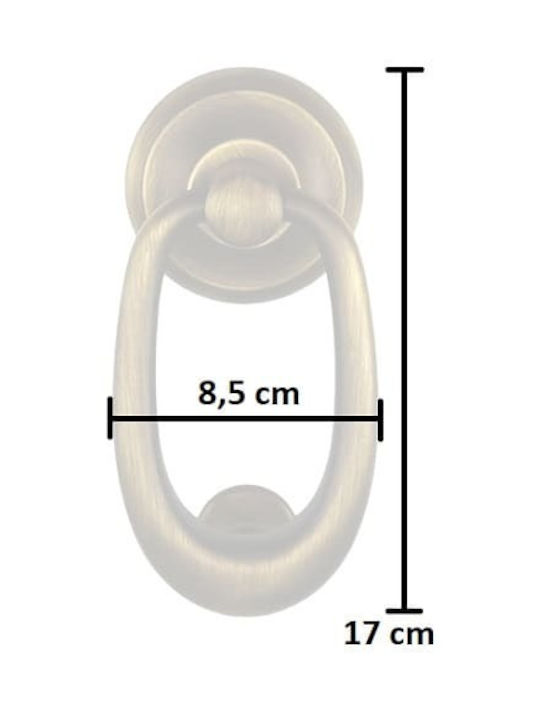 Ρόπτρο Πόρτας Benini Verona Vibrato 8,5x17cm
